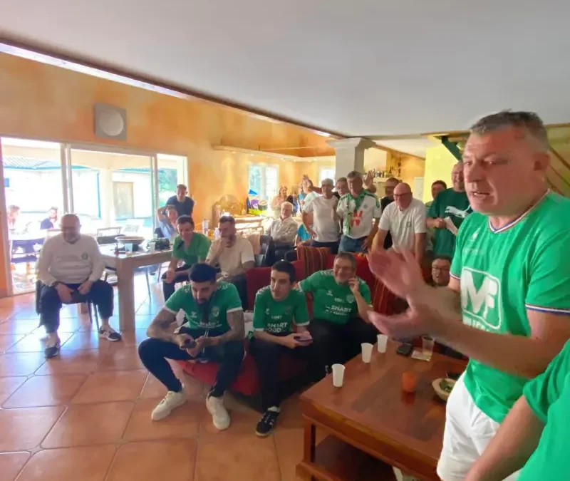 La Section 109 de l&rsquo;Ariège en Effervescence chez Didier pour la Montée Triomphante de l&rsquo;ASSE en Ligue 1