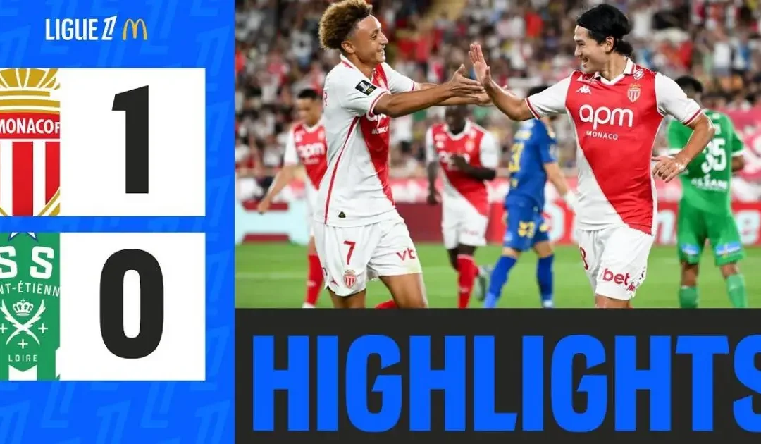 Monaco 1 – 0 ASSE : Les Verts résistent mais s&rsquo;inclinent face à un Monaco réaliste