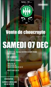 Section 133 - Vente choucroute 7 décembre 2024 Section 133 - Vente choucroute 7 décembre 2024