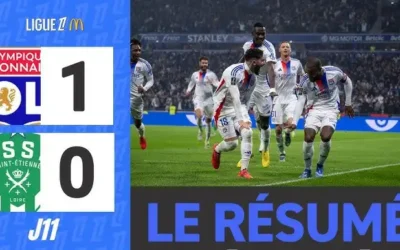 OL 1 – 0 ASSE : Les Verts s’inclinent de justesse dans un derby tendu